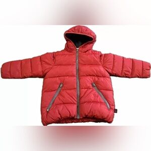 United Colors Of Benetton Kids Red Puffer Jacket XS Extra Small Fast Ship